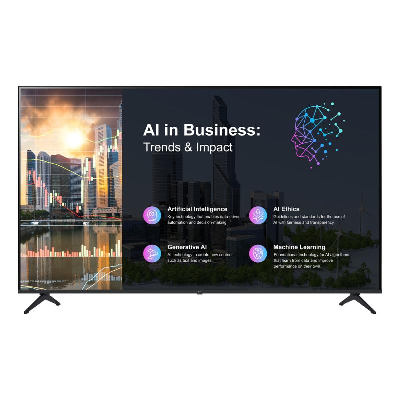 LG 75PK640S Table interactive 190,5 cm (75") LED 300 cd/m² 4K Ultra HD Noir WebOS 16/7