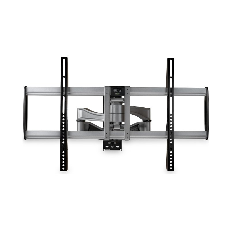 StarTech.com Full Motion TV Wall Mount - Heavy Duty Articulating TV Wall Mount Bracket for 32" to 75" (165lb/75kg) VESA Display - Universal Adjustable Tilt/Swivel Flat Screen Arm - Silver - TAA