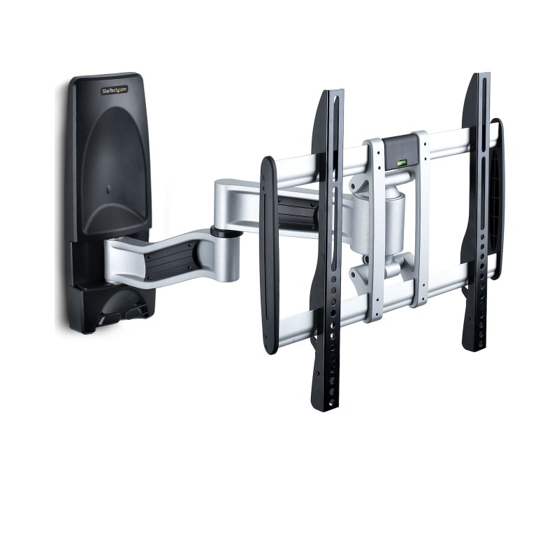 StarTech.com Articulating TV Wall Mount, VESA Wall Mount, Supports 26 to 65 inch/99lb/Flat/Curved TVs, Retractable Low Profile Wall Mount TV Bracket, Adjustable Corner TV Wall Mount - TAA