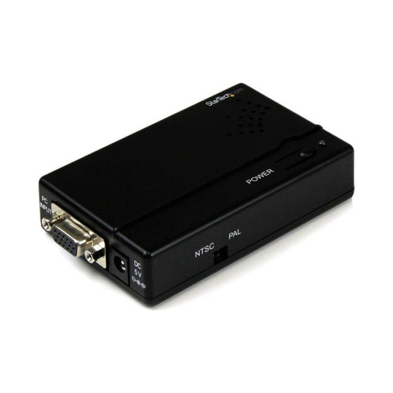StarTech.com High Resolution VGA to Composite (RCA) or S-Video Converter - PC to TV - TAA
