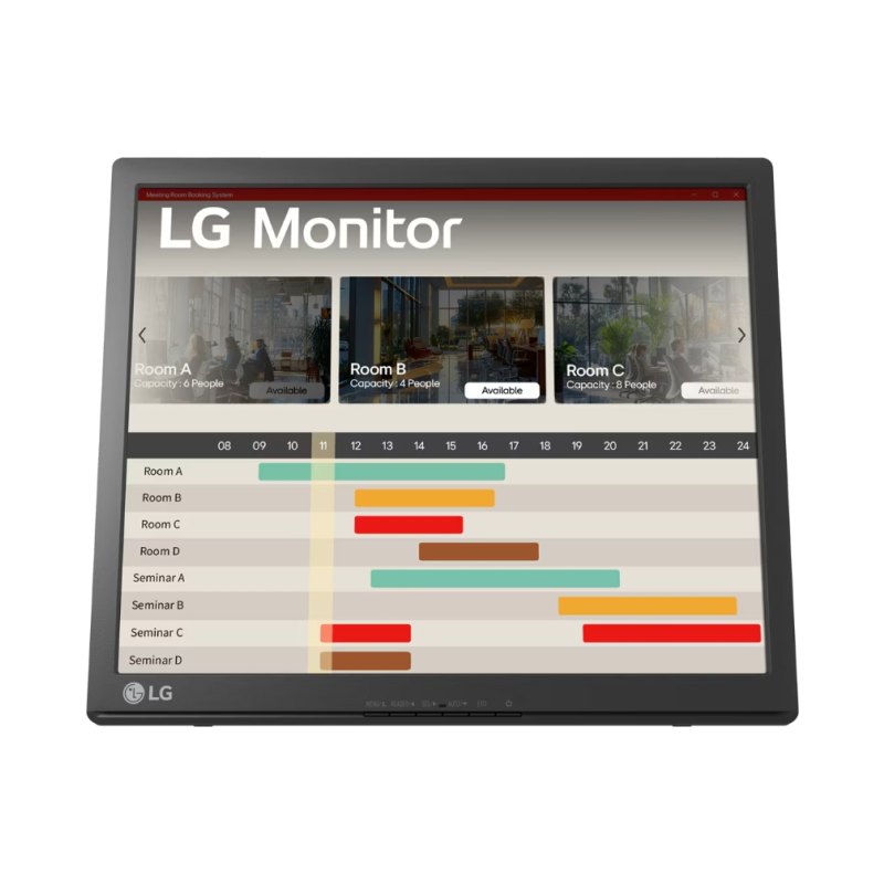LG 17BR30T-B computer monitor 43.2 cm (17") 1280 x 1024 pixels SXGA LED Touchscreen Tabletop Black