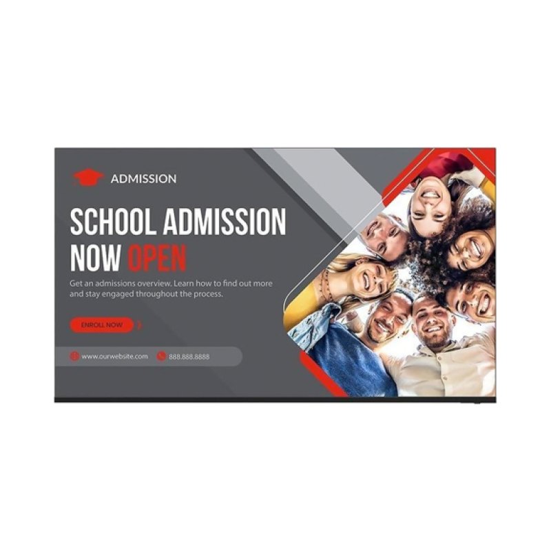 Sharp 4P-B86EJ2U Signage Display Digital signage flat panel 2.17 m (85.6") LED Wi-Fi 400 cd/m² 4K Ultra HD Black Linux