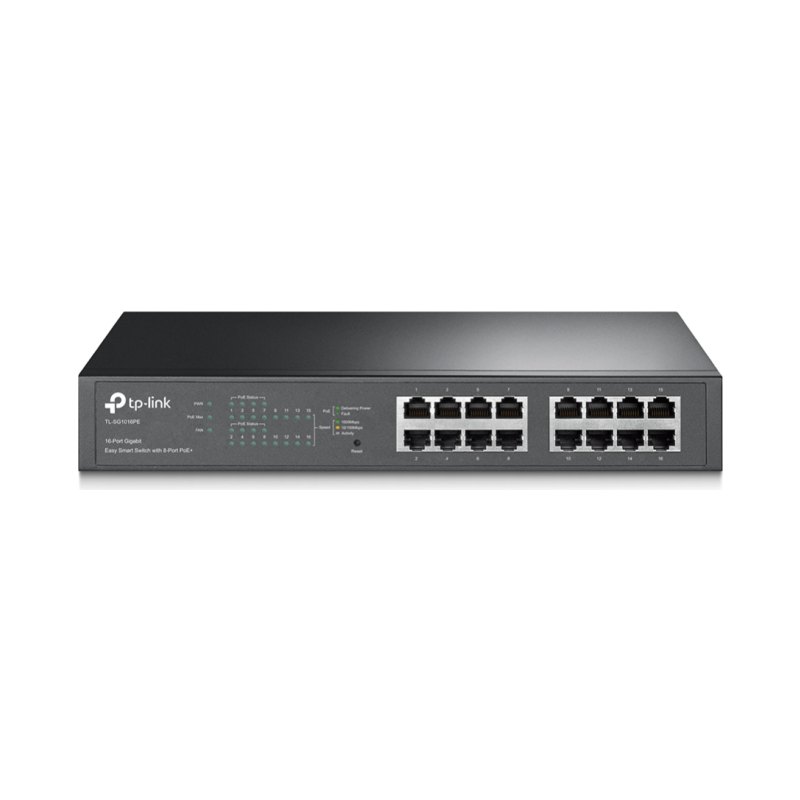 TP-Link TL-SG1016PE network switch Managed L2 Gigabit Ethernet (10/100/1000) Power over Ethernet (PoE) Black