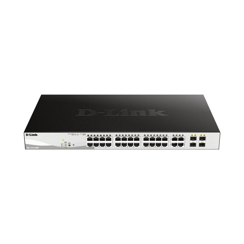 D-Link 28-Port Gigabit PoE Smart Managed Switch including 4 Combo Ports
