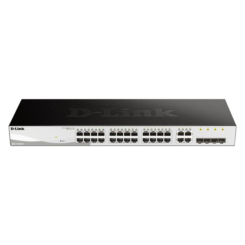 D-Link DGS-1210-28 commutateur réseau Géré L2 Gigabit Ethernet (10/100/1000) 1U Noir