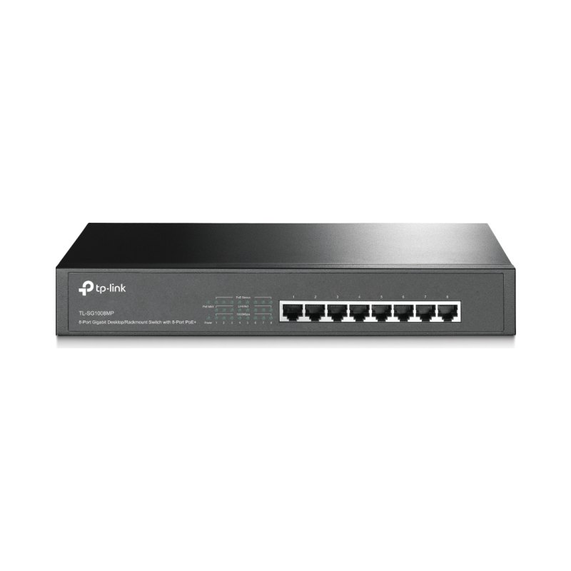 TP-Link TL-SG1008MP Unmanaged Gigabit Ethernet (10/100/1000) Power over Ethernet (PoE) 1U Black