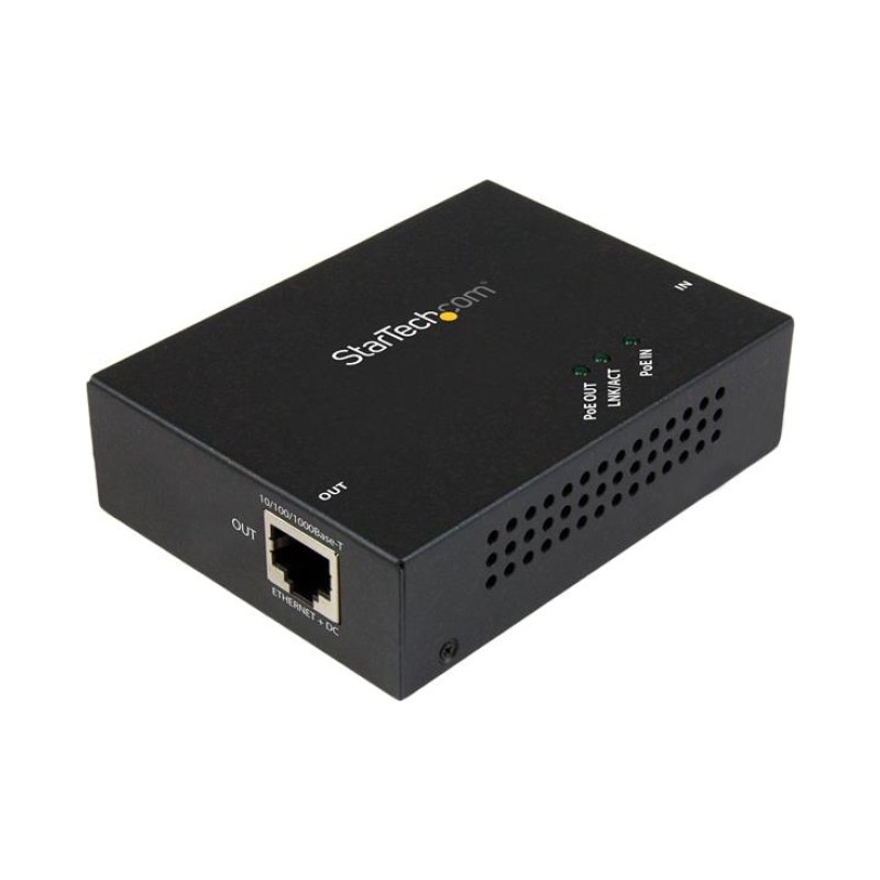 StarTech.com 1-Port Gigabit PoE+ Extender - 802.3at and 802.3af - 100 m (330 ft) - TAA