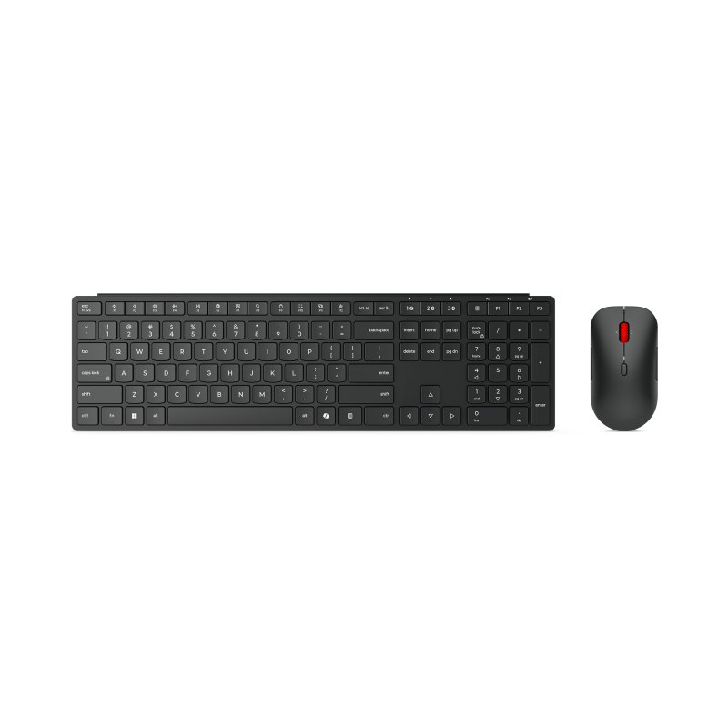 Lenovo 4X31S04810 keyboard Mouse included Office RF Wireless + Bluetooth US English Black