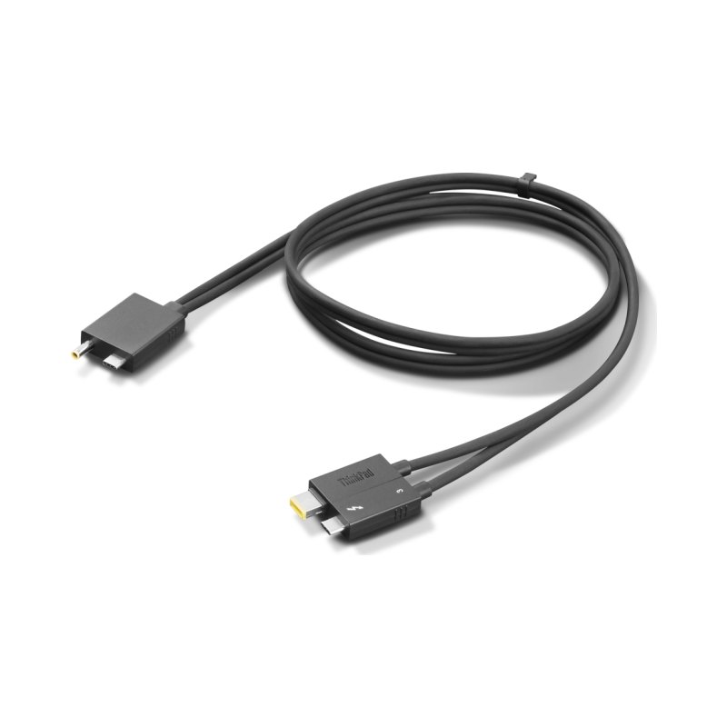 Lenovo 4X91K16970 Thunderbolt cable 0.7 m 40 Gbit/s Black