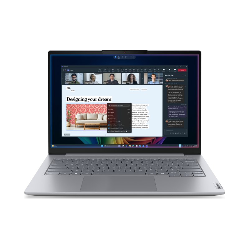 Lenovo ThinkBook 14 G9 IPL Copilot+ PC Intel Core Ultra 5 325 Laptop 35.6 cm (14") WUXGA 16 GB DDR5-SDRAM 512 GB SSD Wi-Fi 7 (802.11be) Windows 11 Pro French Grey