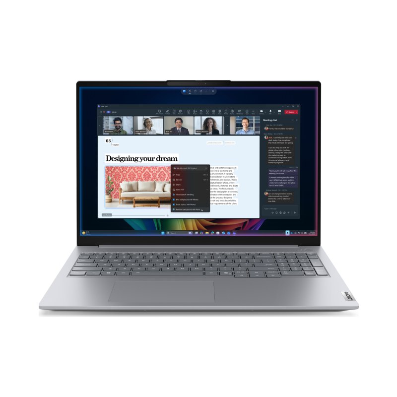 Lenovo ThinkBook 16 G9 IPL Copilot+ PC Intel Core Ultra 5 325 Laptop 40.6 cm (16") WUXGA 16 GB DDR5-SDRAM 512 GB SSD Wi-Fi 7 (802.11be) Windows 11 Pro Grey