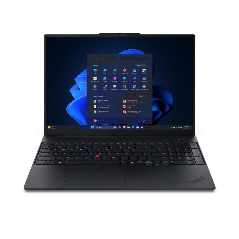 Lenovo ThinkPad E16 Gen 3 (Intel) Intel Core 5 210H Ordinateur portable 40,6 cm (16") WUXGA 16 Go DDR5-SDRAM 256 Go SSD Wi-Fi 6E (802.11ax) Windows 11 Pro Noir