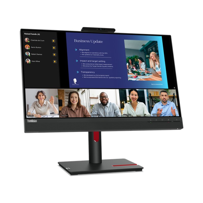 Lenovo ThinkVision T24v-30 computer monitor 60.5 cm (23.8") 1920 x 1080 pixels Full HD LED Black