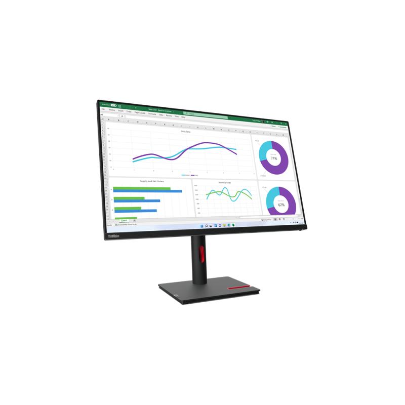 Lenovo ThinkVision T32h-30 écran plat de PC 80 cm (31.5") 2560 x 1440 pixels Quad HD LED Noir