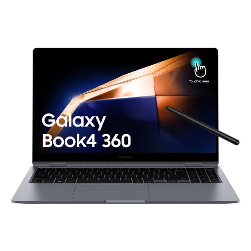 Samsung Galaxy Book4 360 NP750QGK-KG2CA laptop Intel Core 5 120U Hybrid (2-in-1) 39.6 cm (15.6") Touchscreen Full HD 16 GB LPDDR5x-SDRAM 256 GB SSD Wi-Fi 6E (802.11ax) Windows 11 Home Grey