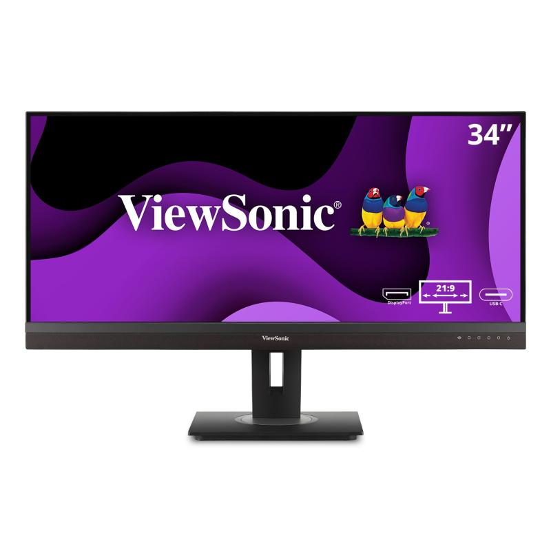 Viewsonic VG Series VG3456A écran plat de PC 86,4 cm (34") 3440 x 1440 pixels Wide Quad HD LED Noir