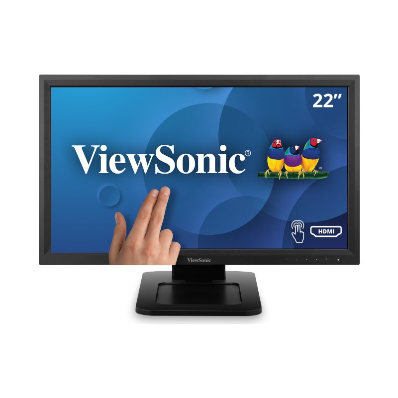 Viewsonic TD2211 computer monitor 55.9 cm (22") 1920 x 1080 pixels Full HD LCD Touchscreen Black