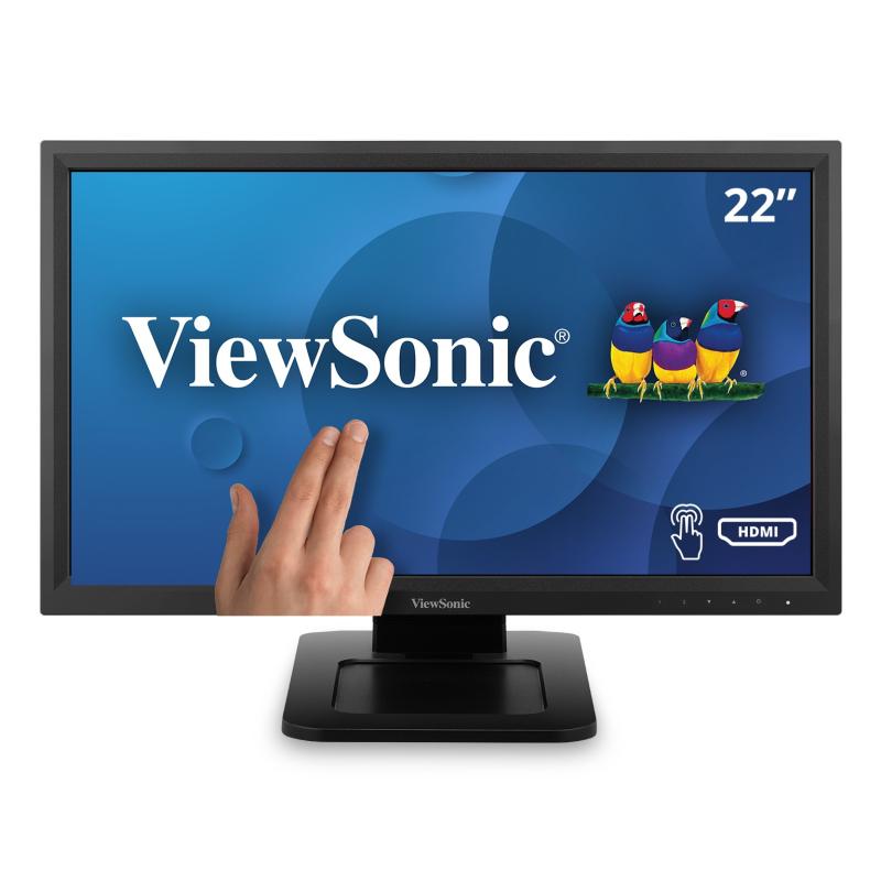 Viewsonic TD2211 écran plat de PC 55,9 cm (22") 1920 x 1080 pixels Full HD LCD Écran tactile Noir