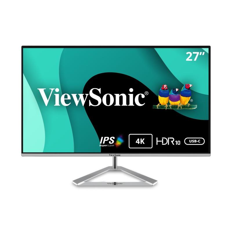 Viewsonic VX2776-4K-MHDU écran plat de PC 68,6 cm (27") 3840 x 2160 pixels 4K Ultra HD LED Argent