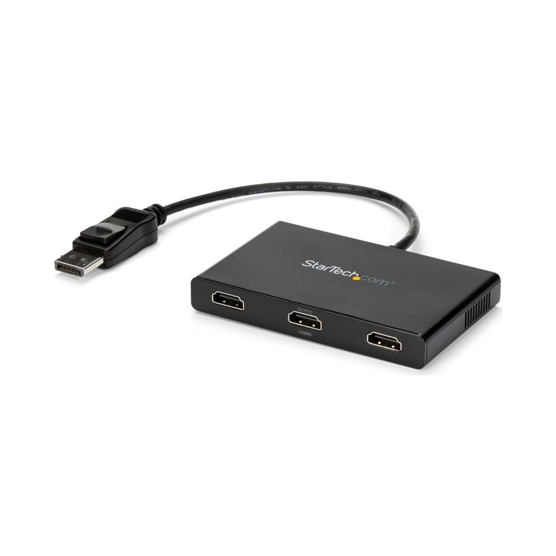StarTech.com 3-Port Multi Monitor Adapter - DisplayPort 1.2 to 3x HDMI MST Hub - Triple 1080p HDMI Monitors - Video Splitter for Extended Desktop Mode on Windows PCs Only - DP to 3x HDMI
