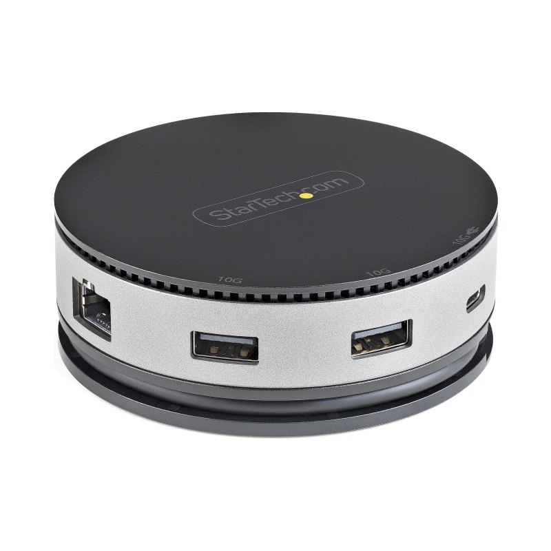 StarTech.com USB C Multiport Adapter - USB 3.1 Gen 2 10Gbps Type-C Mini Dock with 4K 60Hz HDMI/DisplayPort or 1080p VGA - 75W PD Passthrough, 3-Port USB Hub, GbE - Mobile Docking Station