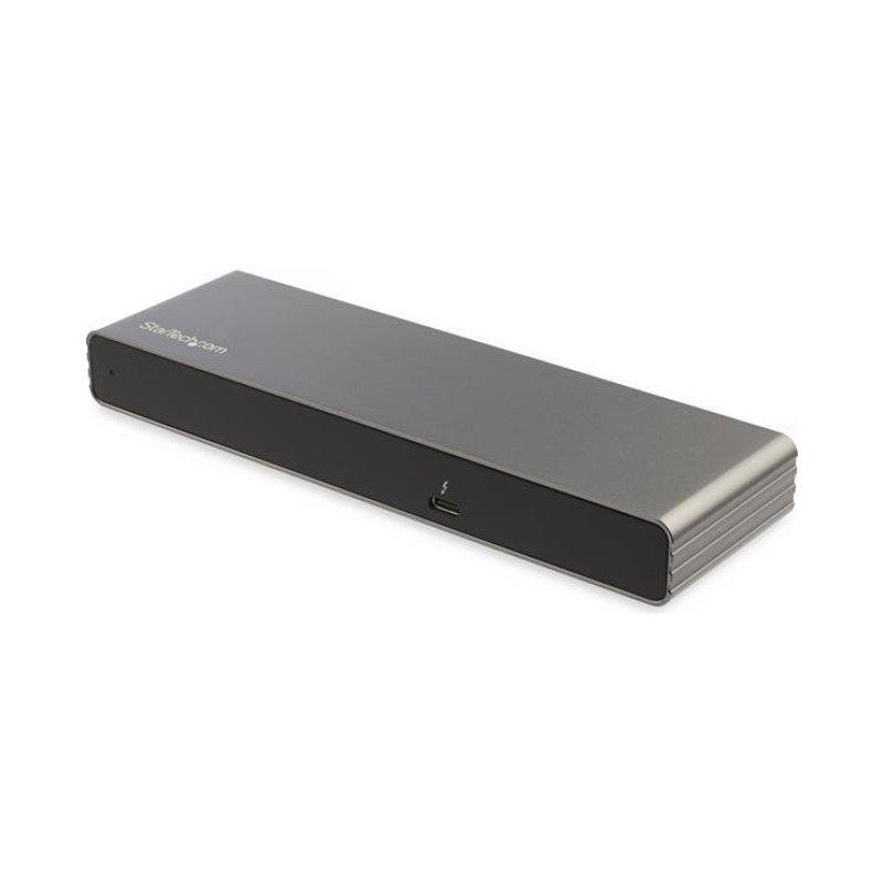 StarTech.com Thunderbolt 3 Dock - Dual 4K 60Hz Monitor TB3 Laptop Docking Station with DisplayPort, HDMI & 1080p VGA - 85W Power Delivery & Charging - 2x USB-A, Ethernet - Mac & Windows - TAA