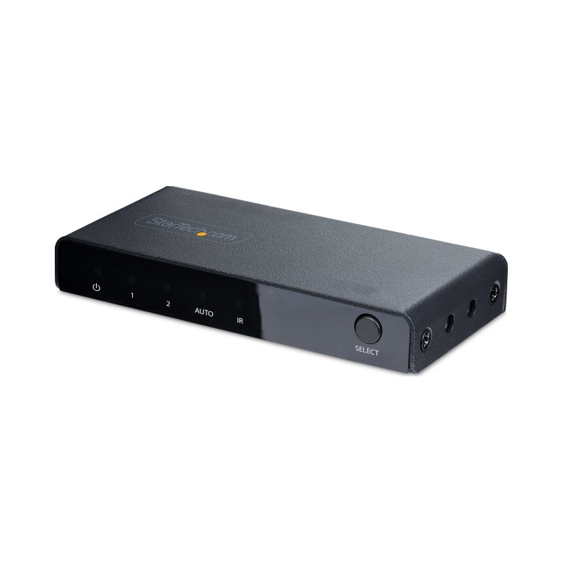StarTech.com Switch HDMI 8K à 2 Ports - Switch HDMI 2.1 4K 120Hz HDR10+/8K 60Hz UHD - Commutateur HDMI 2 Entrées 1 Sortie - Commutation de Source Automatique/Manuelle - Adaptateur Secteur et Télécommande Inclus