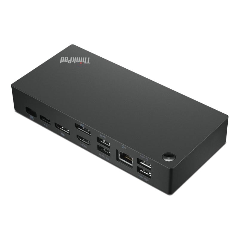 Lenovo 40AY0135US station d'accueil Avec fil USB 3.2 Gen 2 (3.1 Gen 2) Type-C Noir