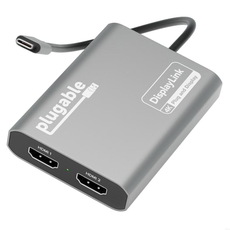 Plugable Technologies USBC-6950M adaptateur graphique USB 3840 x 2160 pixels Argent