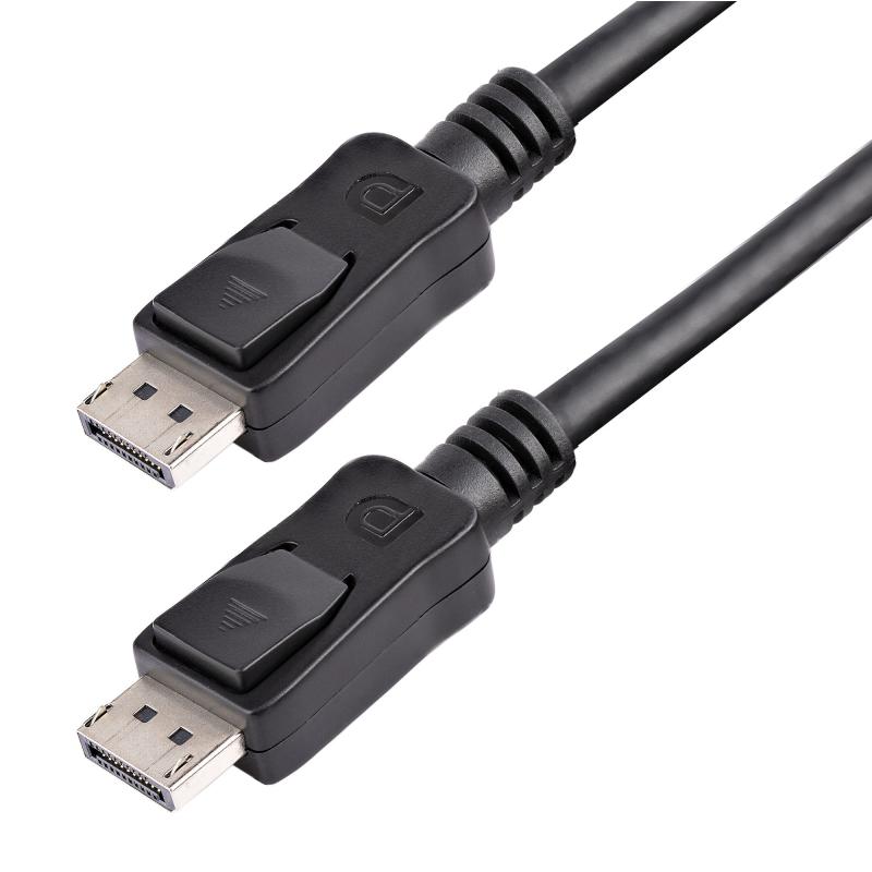 StarTech.com Câble DisplayPort 1.2 de 30cm - Câble DP Certifié VESA 4Kx2K Ultra HD - Câble Court DP à DP pour Moniteur - Cordon d'Affichage/Vidéo DP Mince - Connecteurs DP Verrouillables