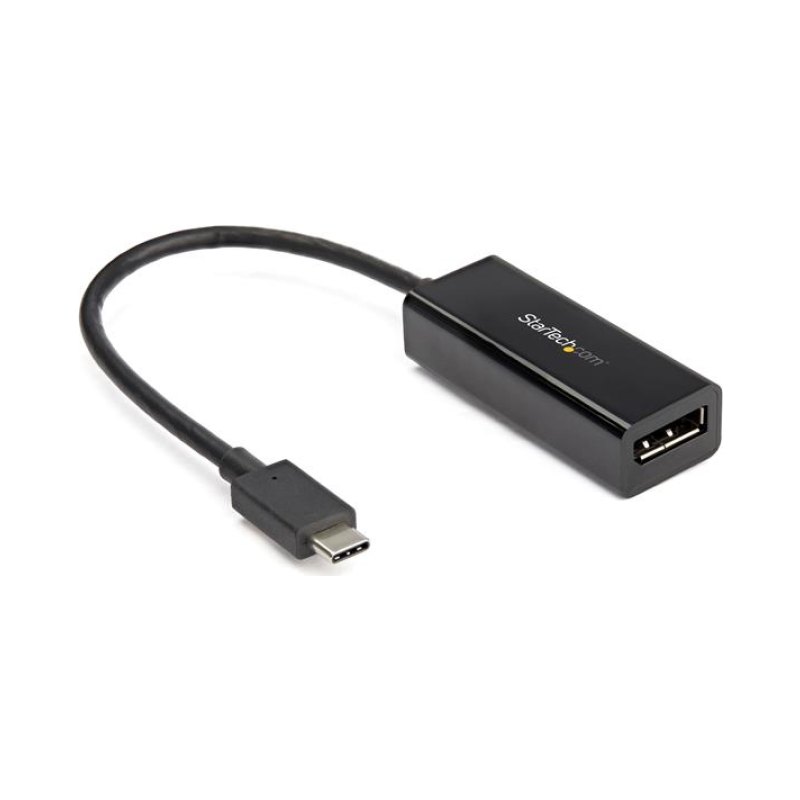 StarTech.com USB C to DisplayPort Adapter - 8K/5K/4K USB Type C to DP 1.4 Alt Mode Video Converter - HBR3/DSC/HDR - 8K 60Hz Thunderbolt 3 Compatible DisplayPort Monitor Display Adapter