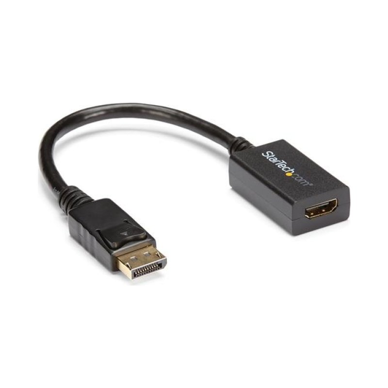 StarTech.com Adaptateur DisplayPort vers HDMI - Convertisseur Vidéo DP 1.2 vers HDMI 1080p - Câble DP vers HDMI pour Moniteur/Écran - Câble Passif DP à HDMI - Connecteur DP à Verrouillage