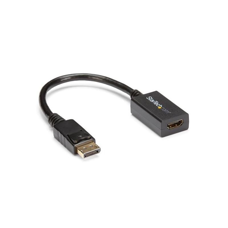 StarTech.com Adaptateur DisplayPort vers HDMI - Convertisseur Vidéo DP 1.2 vers HDMI 1080p - Câble DP vers HDMI pour Moniteur/Écran - Câble Passif DP à HDMI - Connecteur DP à Verrouillage