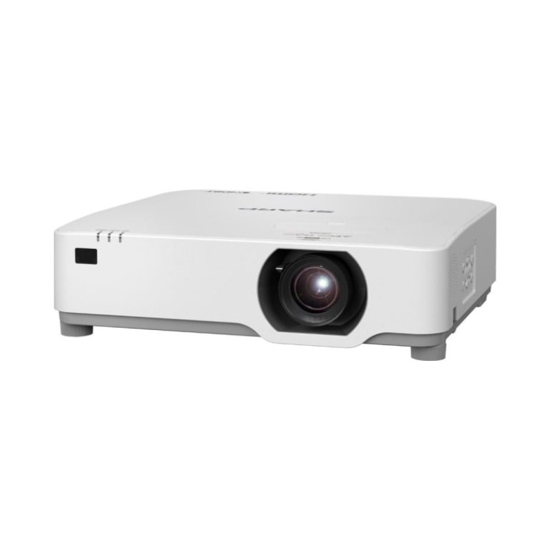 Sharp WUXGA LCD, 7000 Lumen, Entry Installation Laser Projector - Filter-Free, Whisper Quiet, Manual H&V Lens Shift, HDBaseT, Dual HDMI, 20.7 lbs., 5 Year Standard throw projector 7000 ANSI lumens 3LCD WUXGA (1920x1200) White