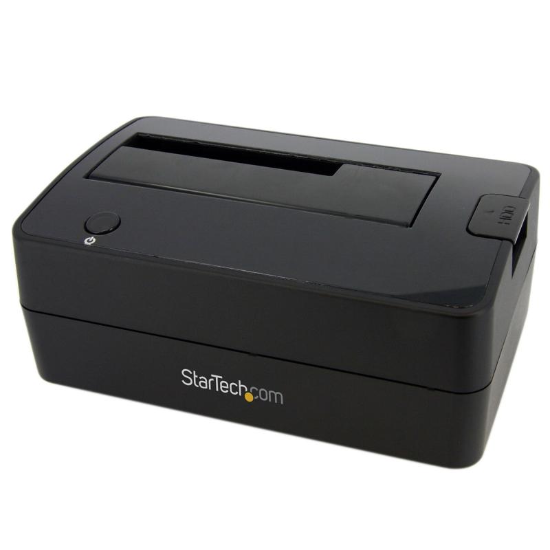 StarTech.com Station d'Accueil pour Disque Dur USB 3.0 à SATA à Baie Unique, Dock pour HDD USB 3.0 (5 Gbps), Docking Station pour HDD/SSD Externe 2,5/3,5" SATA I/II/III - Chargement par le Haut