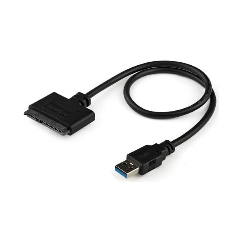 StarTech.com Câble SATA vers USB - Adaptateur de Disque Dur USB 3.0 vers 2.5" SATA III - Convertisseur Externe pour Transfert de Données SSD/HDD