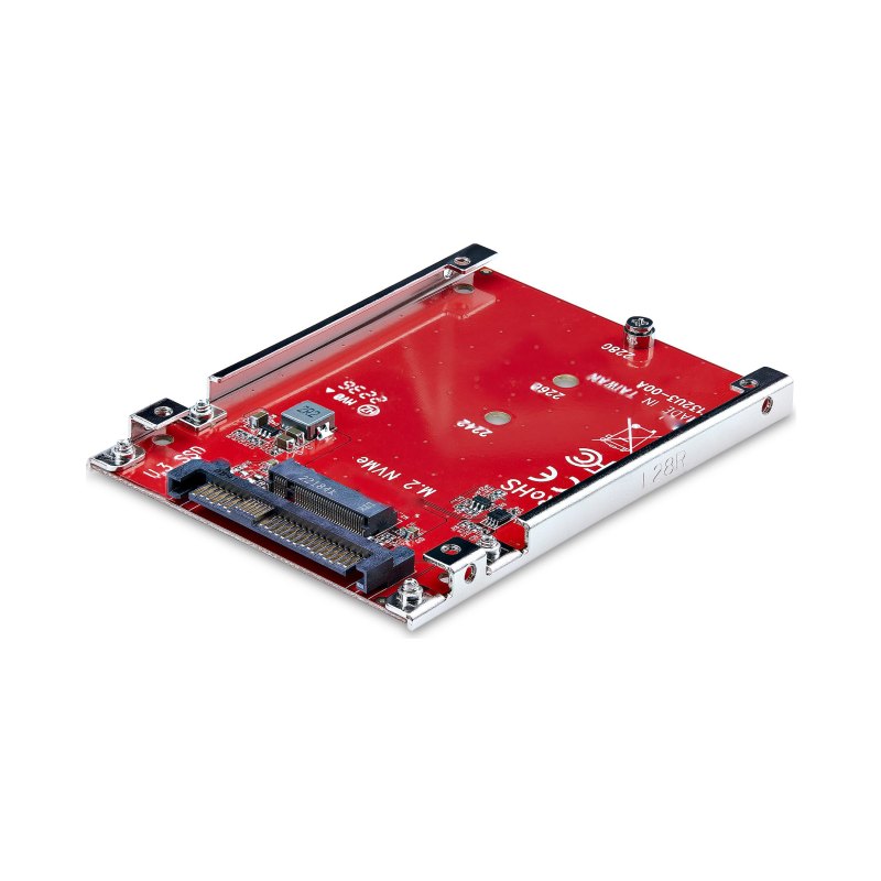 StarTech.com M.2 to U.3 Adapter for M.2 NVMe SSDs, PCIe M.2 Drive to 2.5inch U.3 (SFF-TA-1001) Host Adapter/Converter, TAA Compliant - 2.5" Drive Form Factor