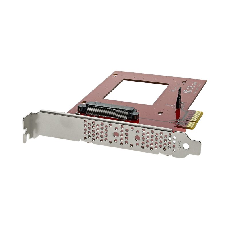 StarTech.com U.2 to PCIe Adapter for 2.5" U.2 NVMe SSD - SFF-8639 - x4 PCI Express 4.0 - TAA