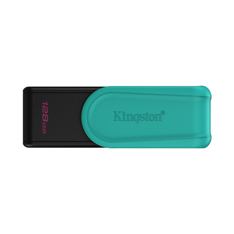 Kingston Technology DataTraveler 128GB Portable USB 3.2 Gen 1 Exodia S (Black/Turquoise)