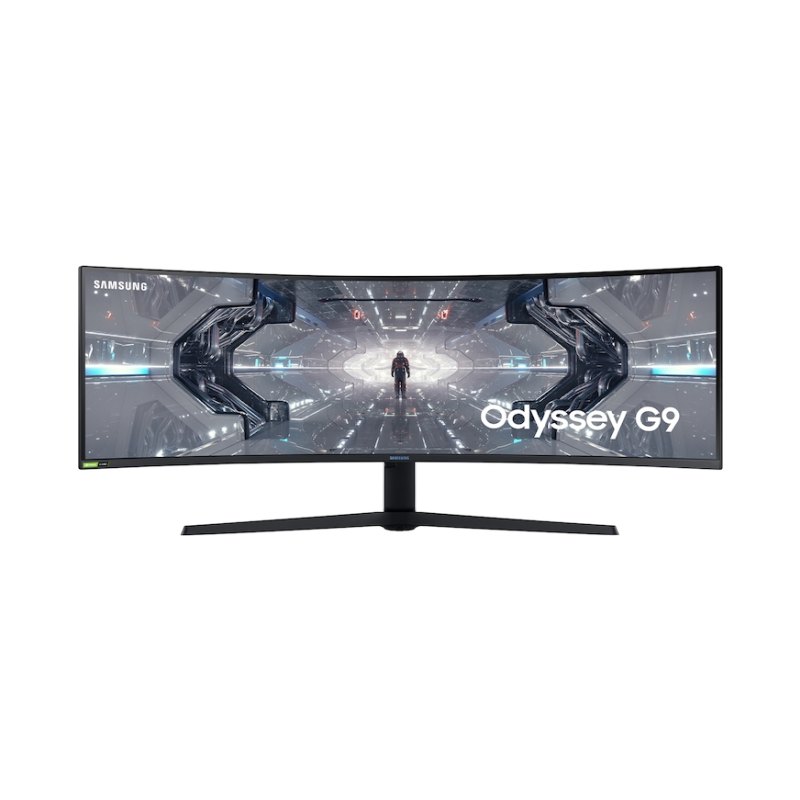 Samsung LC49G95TSSN computer monitor 124.5 cm (49") 5120 x 1440 pixels 5K Ultra HD QLED Black, White