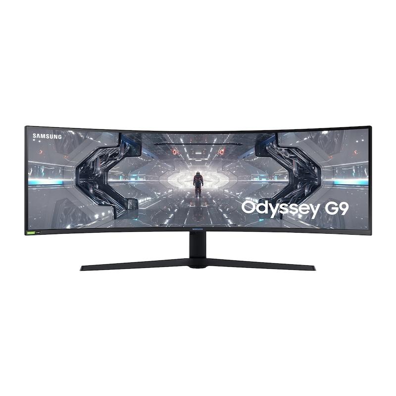 Samsung LC49G95TSSN écran plat de PC 124,5 cm (49") 5120 x 1440 pixels 5K Ultra HD QLED Noir, Blanc