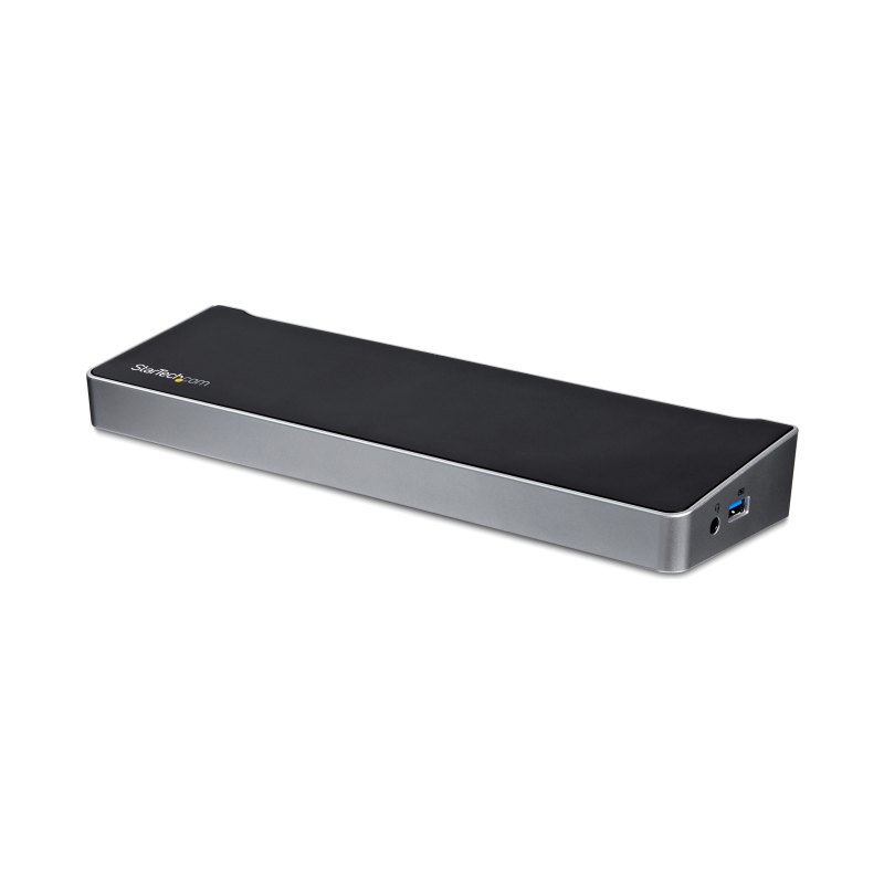StarTech.com 4K USB-C Dock, Triple UHD 4K Monitor Docking Station, Mac & Windows, USB C to HDMI & DisplayPort, 60W Power Delivery, 5x USB 5Gbps Hub - TAA