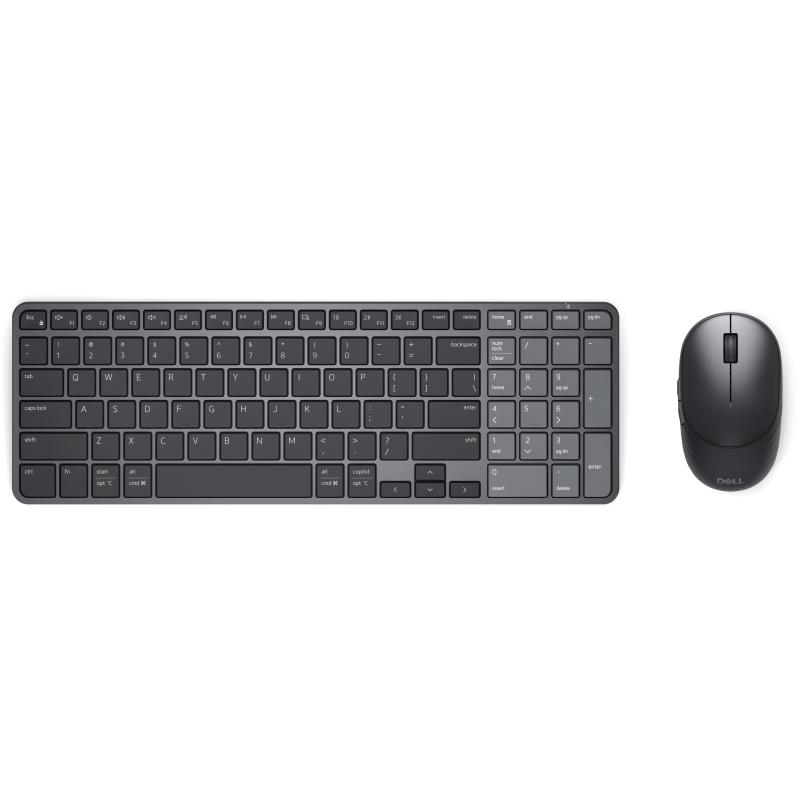 DELL Pro 7 KM746 clavier Souris incluse Universel RF sans fil + Bluetooth Canadien Graphite