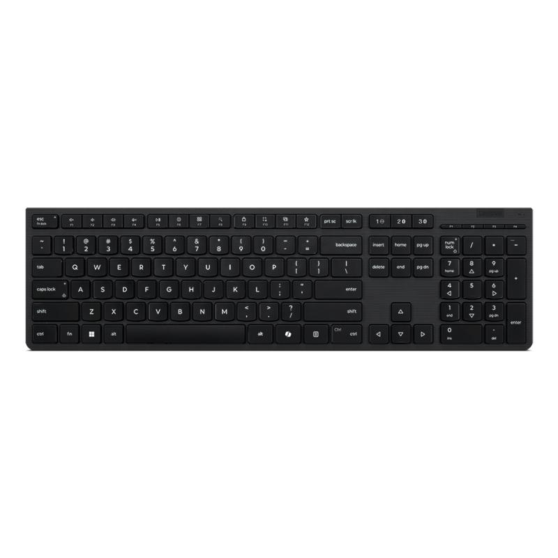 Lenovo 4Y41R64505 clavier maison/bureau RF sans fil + Bluetooth QWERTY Anglais américain Noir