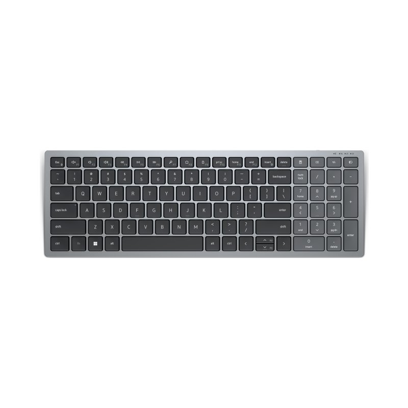 DELL KB740 keyboard Office RF Wireless + Bluetooth Canadian Grey, Black