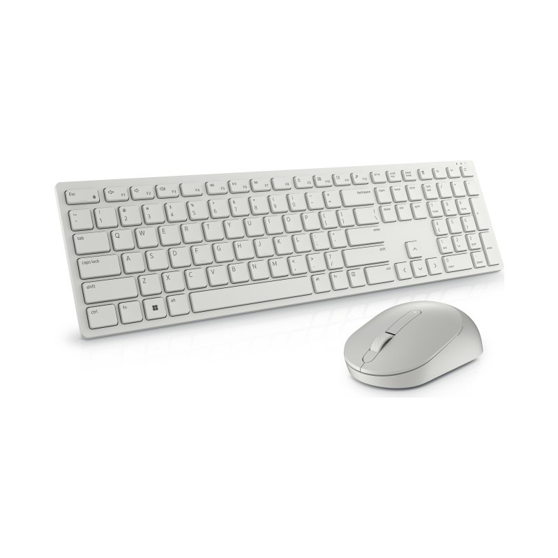 DELL KM5221W keyboard Mouse included Office RF Wireless Canadian White