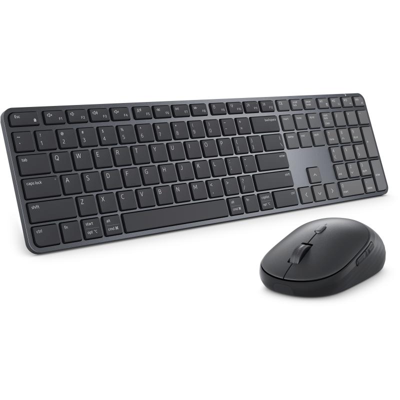 DELL Pro 7 Slim KM726 clavier Souris incluse maison/bureau RF sans fil + Bluetooth Anglais américain Noir