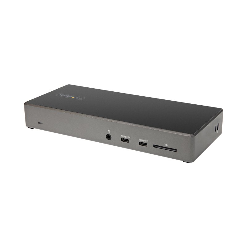 StarTech.com USB C Dock - Triple 4K Monitor USB Type-C Docking Station - 100W Power Delivery - DP 1.4 Alt Mode & DSC, 2x DisplayPort 1.4/HDMI 2.0 - 6xUSB (2x 10Gbps), SD - Windows/Chrome