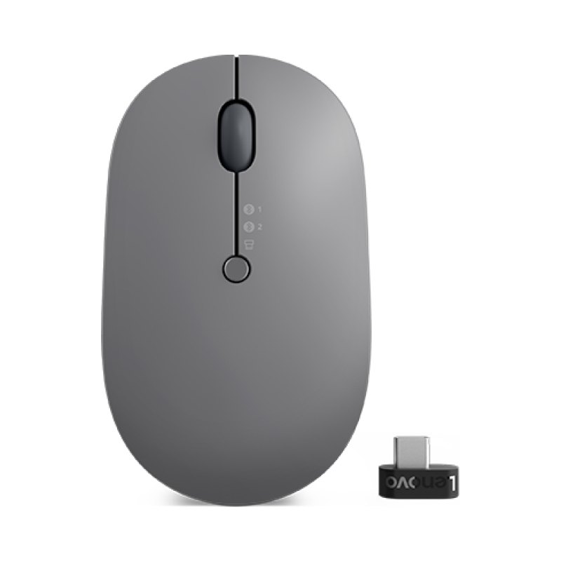 Lenovo Go Wireless Multi Device mouse Office Ambidextrous RF Wireless + Bluetooth + USB Type-A Optical 2400 DPI