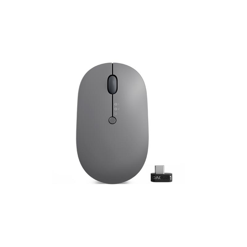 Lenovo Go Wireless Multi Device souris Bureau Ambidextre RF Wireless + Bluetooth + USB Type-A Optique 2400 DPI